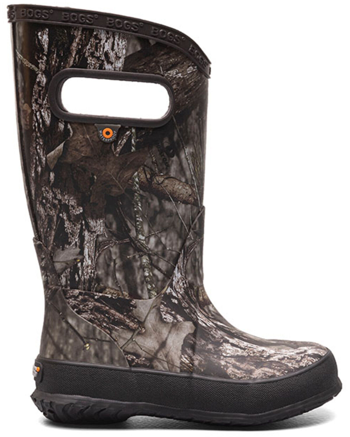 Image #2 - Bogs Boys' Plush Rain Boots - Round Toe, Grey, hi-res