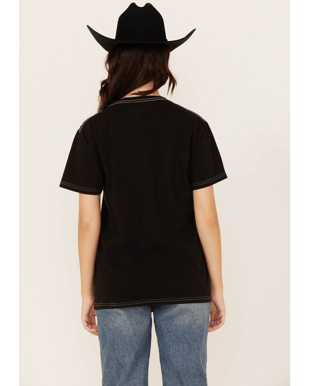 Image #4 - Cut & Paste Women's Nashville Guitar Short Sleeve Graphic Tee, Black, hi-res