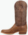 Image #3 - Dan Post Men's Gauge Exotic Ostrich Western Boots - Round Toe, Brown, hi-res