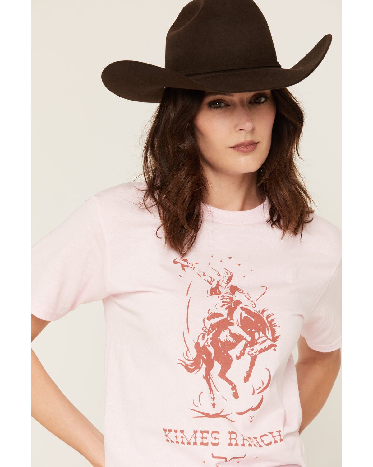 Image #2 - Kimes Ranch Women's Saddle Bronc Short Sleeve Graphic Tee, Pink, hi-res