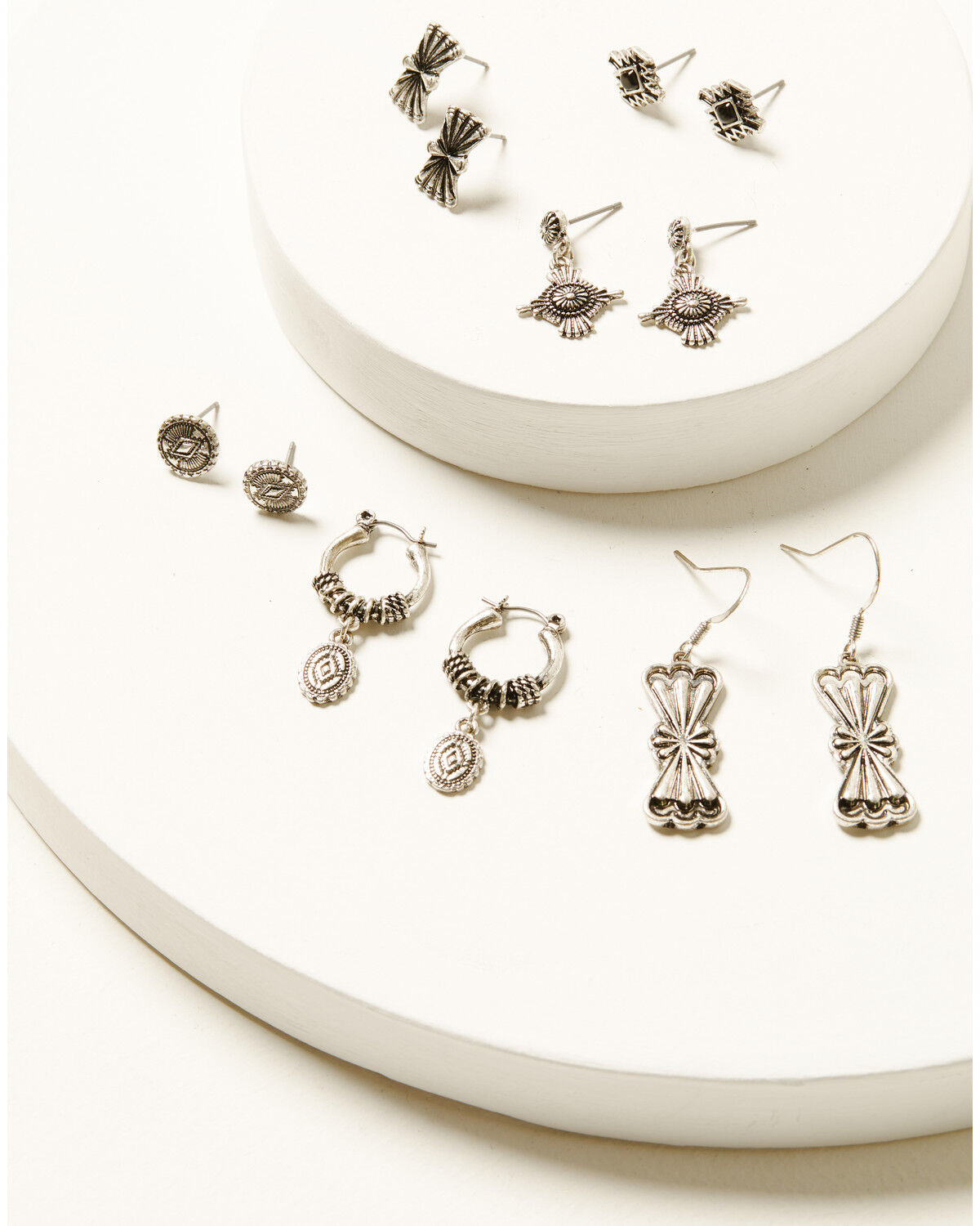 Image #1 - Shyanne Women's Moonrise Canyon Earring Set - 6 Piece, Silver, hi-res