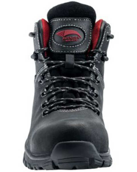 Image #4 - Avenger Men's Flight Waterproof Mid 6" Lace-Up Work Boots - Aluminum Protective Toe, Black, hi-res