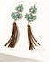 Image #1 - Shyanne Women's Antique Silver Tassel Earrings, Silver, hi-res