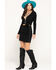 Driftwood Women's Black Pearl Side Denim Mini Skirt  , Black, hi-res