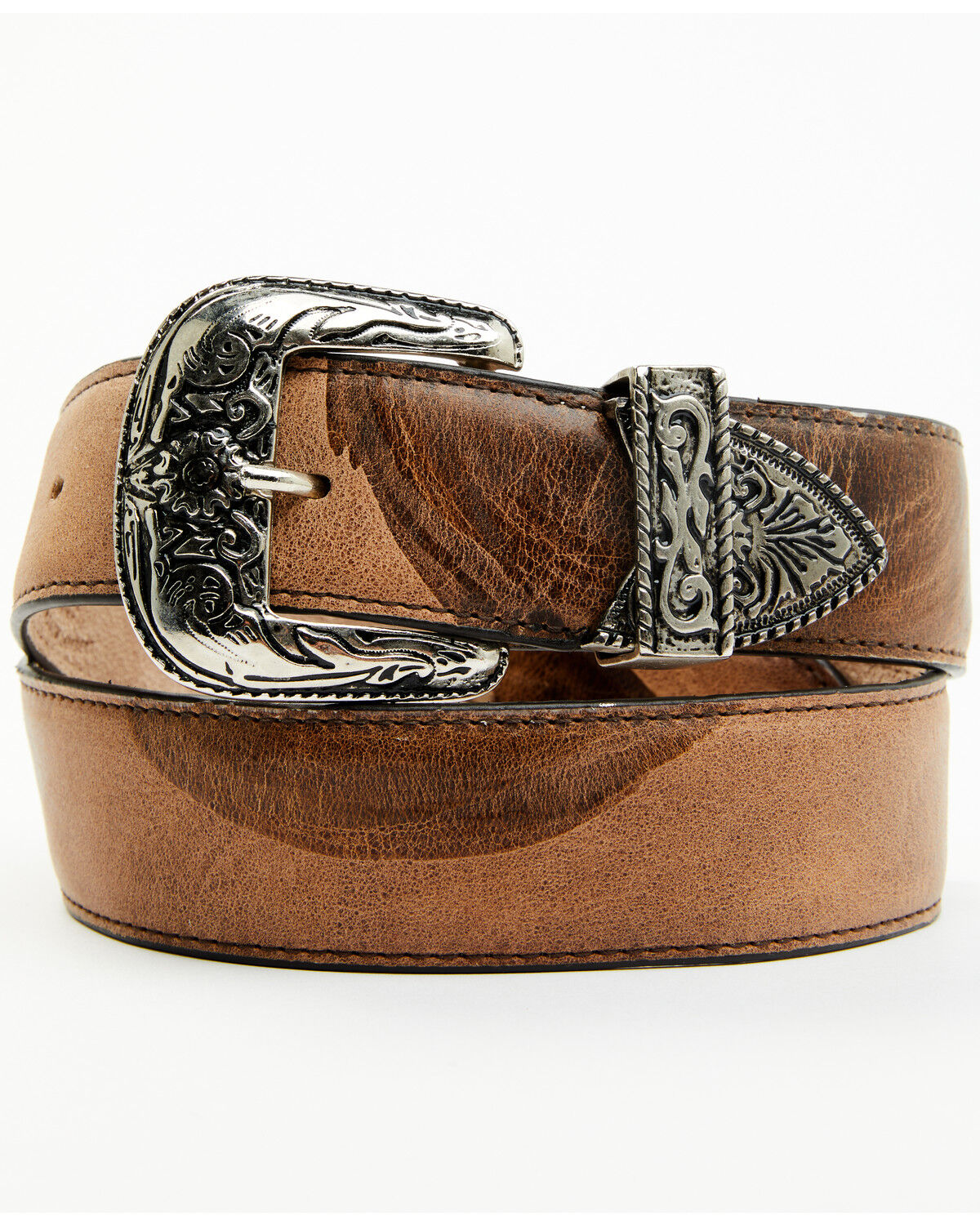 Image #3 - Idyllwind Women's Outlaw Western Double Buckle Belt, , hi-res
