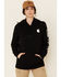 Image #1 - Carhartt Women's Clarksburg Graphic Sleeve Pullover Sweatshirt, Black, hi-res