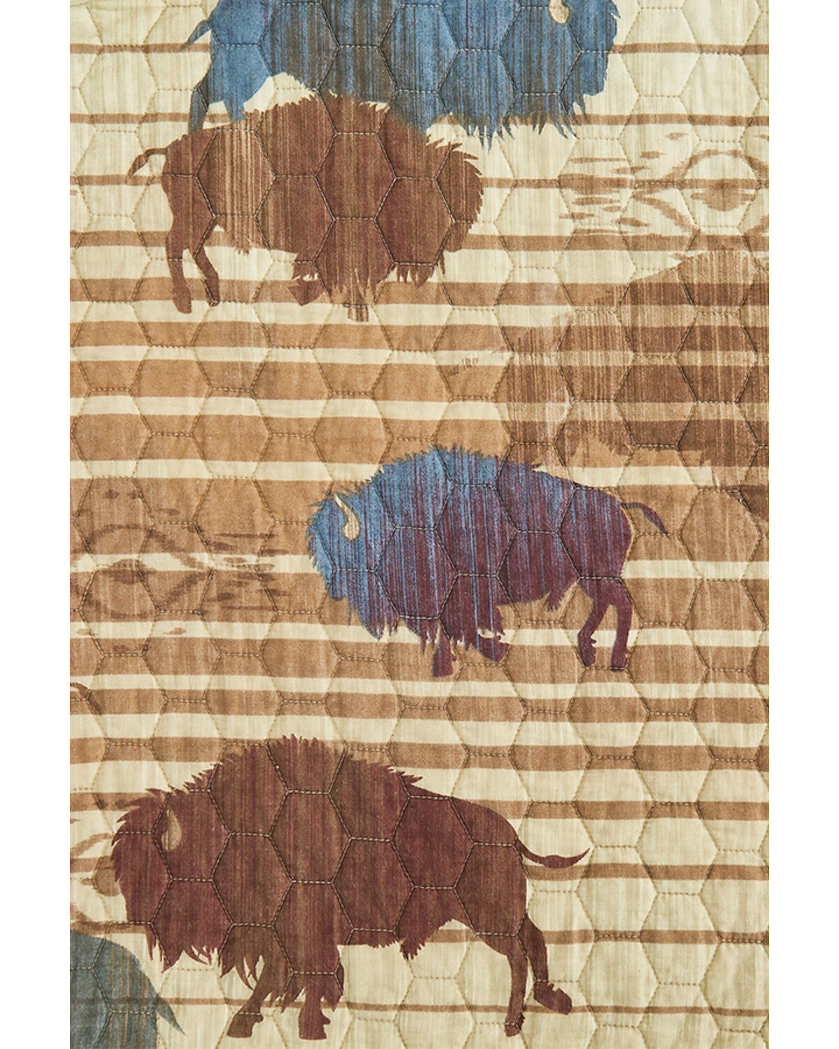 Image #6 - HiEnd Accents 3pc Home On The Range Reversible Quilt Set - Full/Queen, Tan, hi-res