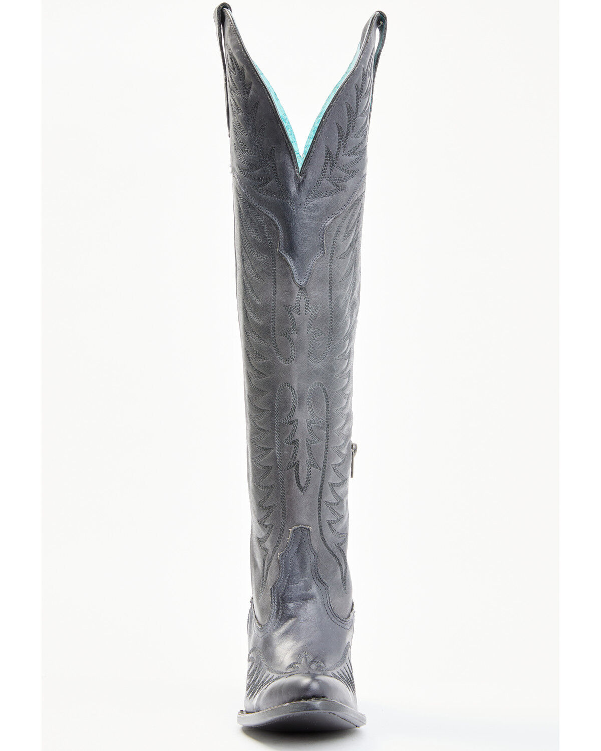 Image #4 - Corral Women's Embroidery Tall Western Boots - Round Toe, Black, hi-res