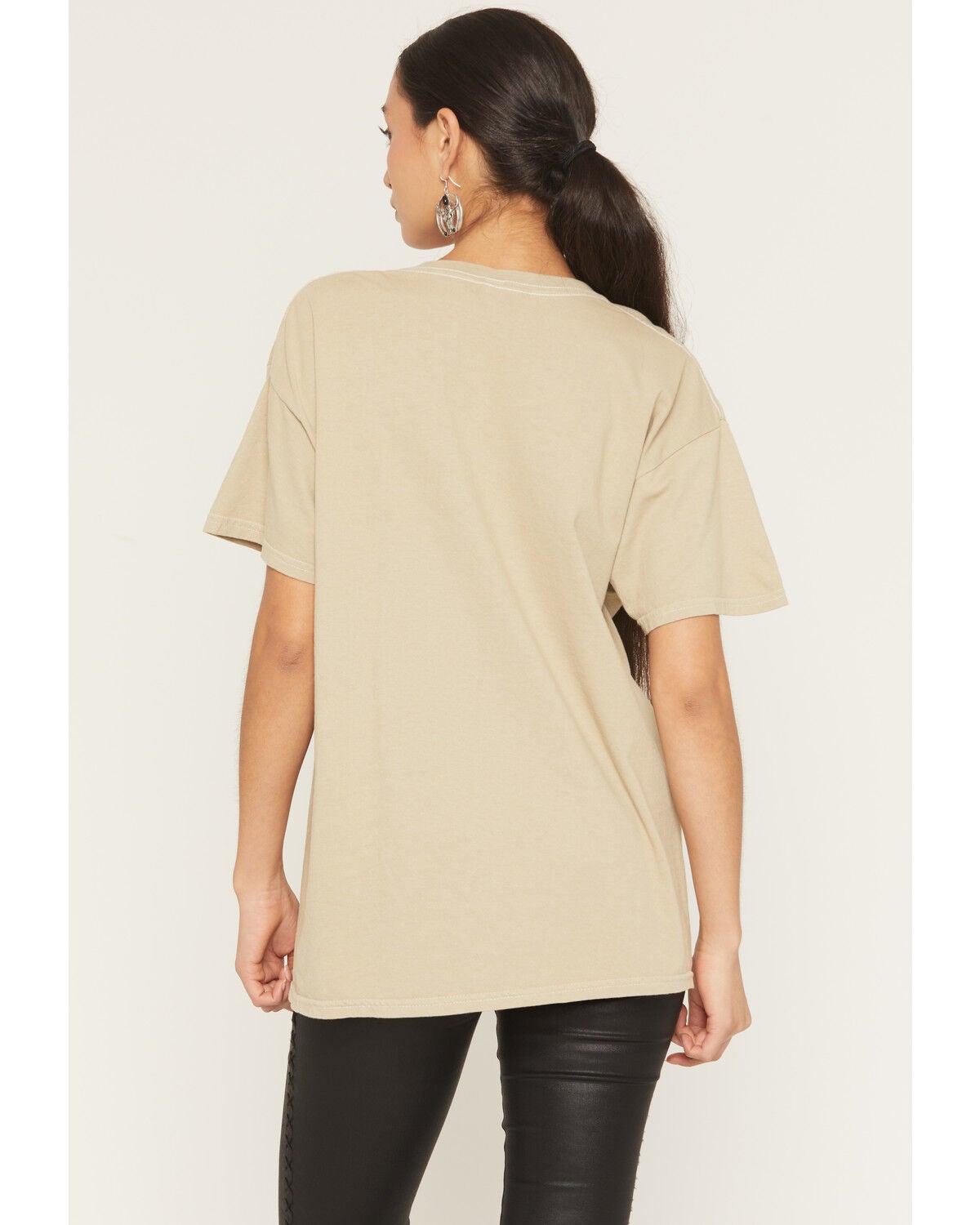 Image #4 - Merch Traffic Women's Bronco Country Short Sleeve Graphic Tee, Tan, hi-res