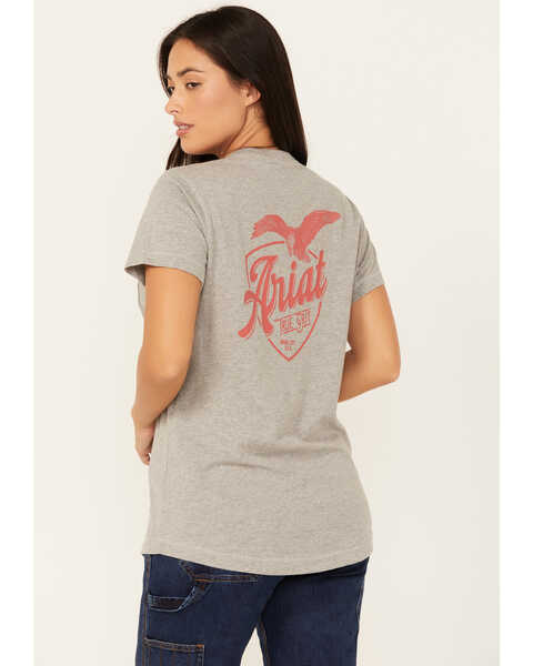 Ariat Women's Rebar Workman True Grit Short Sleeve Work T-Shirt , Heather Grey, hi-res