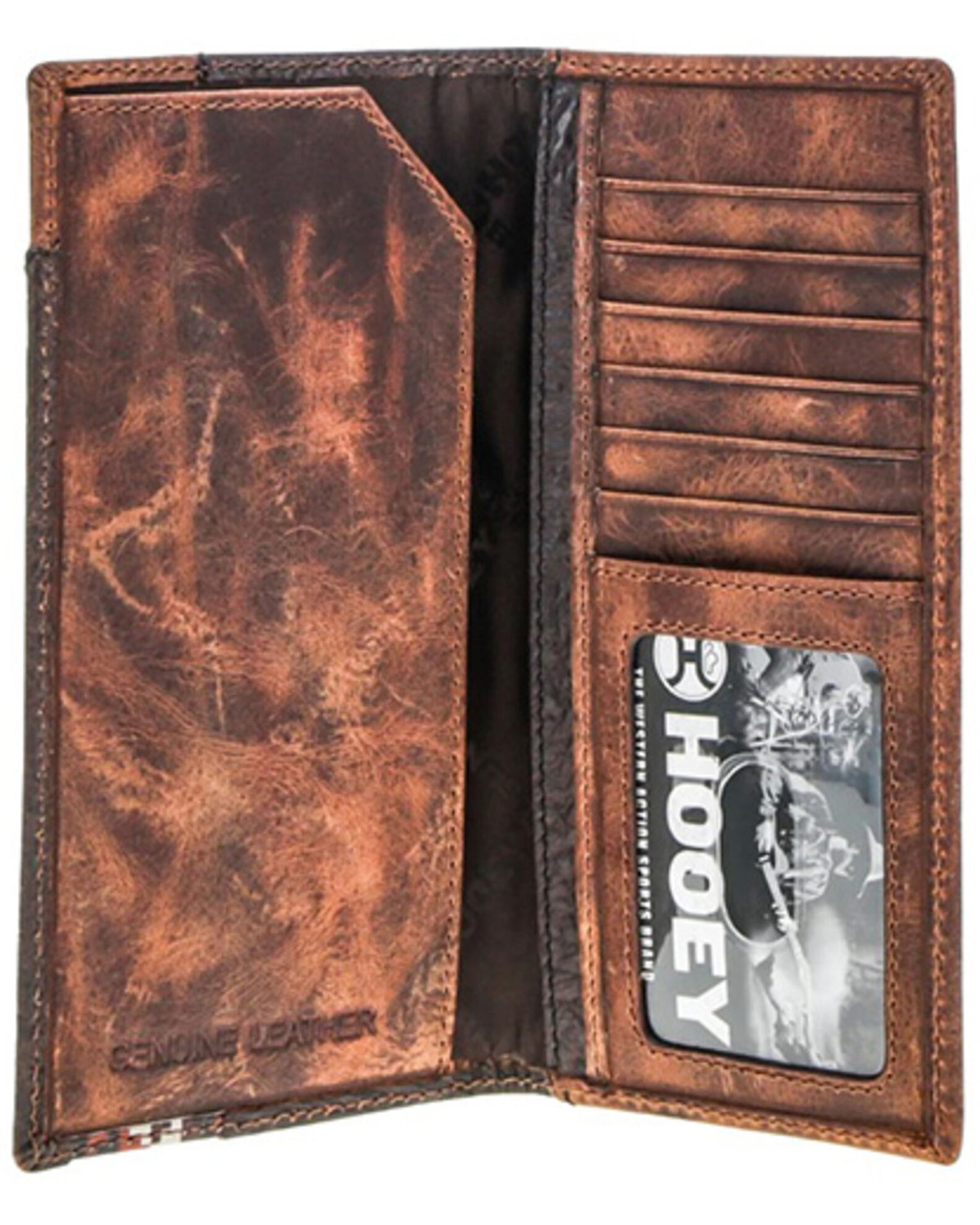 Image #3 - Hooey Men's Tahonta Patchwork Rodeo Wallet, Brown, hi-res
