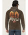 Image #1 - Coors Men's Boot Barn Exclusive Desert Riders Logo Hooded Sweatshirt, Chocolate, hi-res