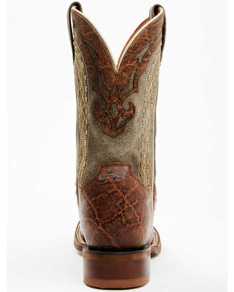 Image #5 - Dan Post Men's Inlay Embroidered Western Performance Boots - Broad Square Toe, Tan, hi-res