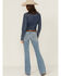 Image #1 - Ariat Women's Zoe Medium Wash Mid Rise Trouser Stretch Denim Jeans, Medium Wash, hi-res