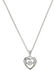 Montana Silversmiths Women's Let's Dance A Little Dance Heart Necklace , Silver, hi-res