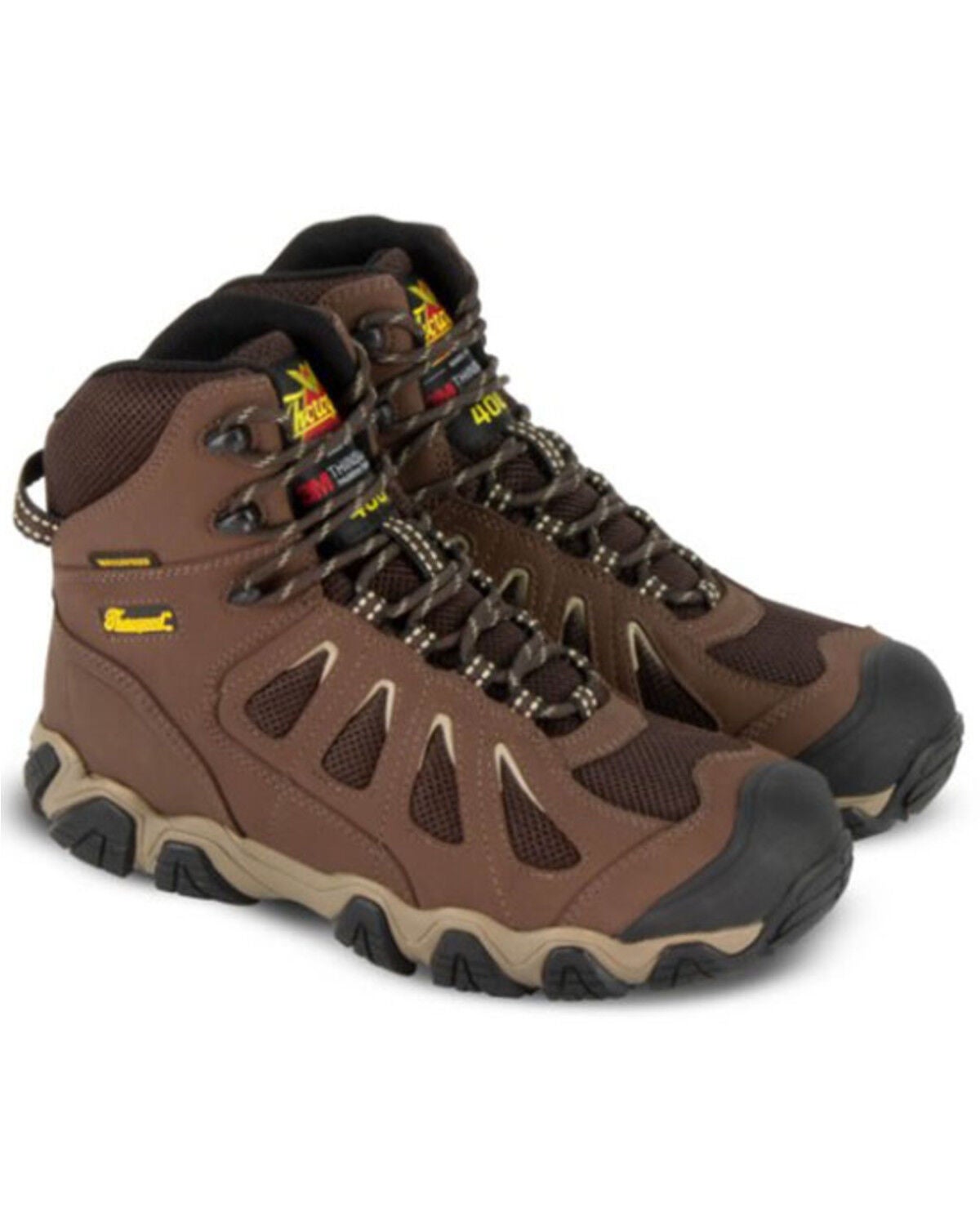Thorogood Men's Crosstrex Waterproof Work Boots - Soft Toe, Brown, hi-res