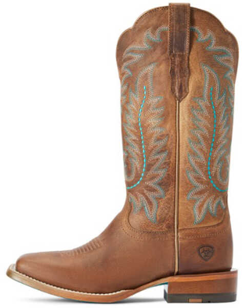 Image #2 - Ariat Women's Frontier Tilly TEK Step Western Boots - Broad Square Toe , Tan, hi-res