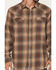 Image #3 - Moonshine Spirit&reg; Men's Bluff Plaid Print Long Sleeve Snap Flannel Shirt, Rust Copper, hi-res