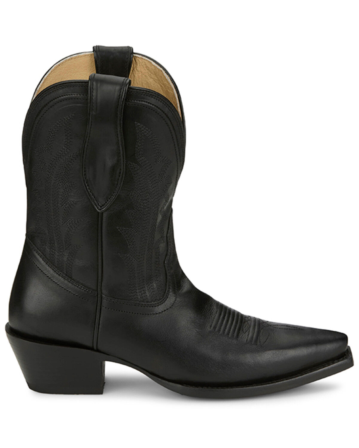Image #2 - Tony Lama Women's Areli Western Booties - Snip Toe, Black, hi-res