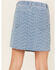 Image #4 - Hayden Girls' Herringbone Textured Denim Skirt, , hi-res