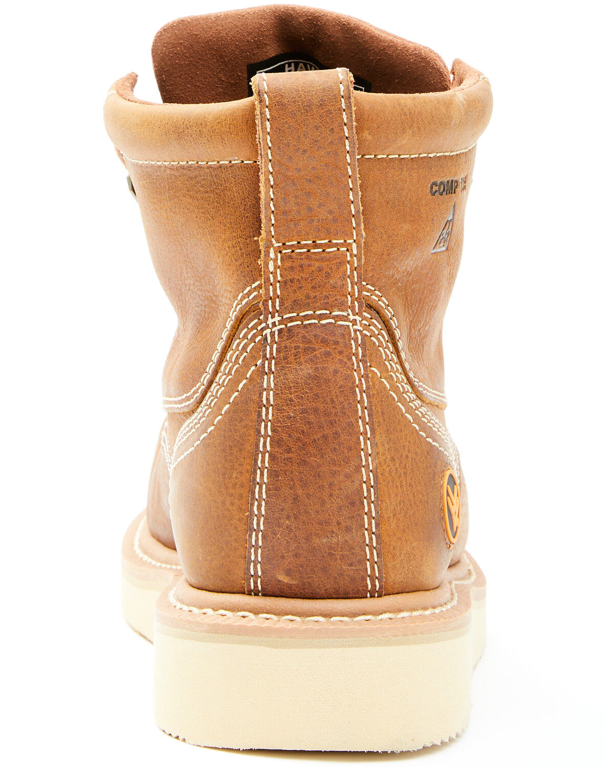 Image #5 - Hawx Men's 6" Grade Work Boots - Composite Toe, Brown, hi-res