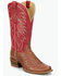 Image #1 - Tony Lama Men's Ranchero Tyler Exotic Ostrich Western Boots - Square Toe, Brandy Brown, hi-res