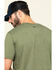 Hawx Men's Olive Solid Pocket Short Sleeve Work T-Shirt - Big , Olive, hi-res