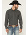 Image #1 - Moonshine Spirit&reg; Men's Side Stage Geo Print Long Sleeve Snap Western Shirt, Black, hi-res