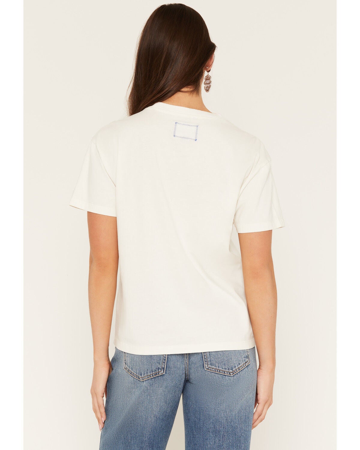 Image #4 - Blue Life Women's Cheyenne Rodeo Nights Short Sleeve Graphic T-Shirt, Bone, hi-res