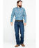 Wrangler 20X Men's Plaid Print Competition Advanced Comfort Long Sleeve Western Shirt , Brown/blue, hi-res
