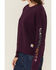 Image #3 - Carhartt Women's TENCEL™ Fiber Series Loose Fit Long Sleeve Graphic Sweatshirt, Purple, hi-res