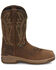 Image #2 - Justin Men's 11" Nitread Pull-On Waterproof Work Boots -Nano Composite Toe, Taupe, hi-res