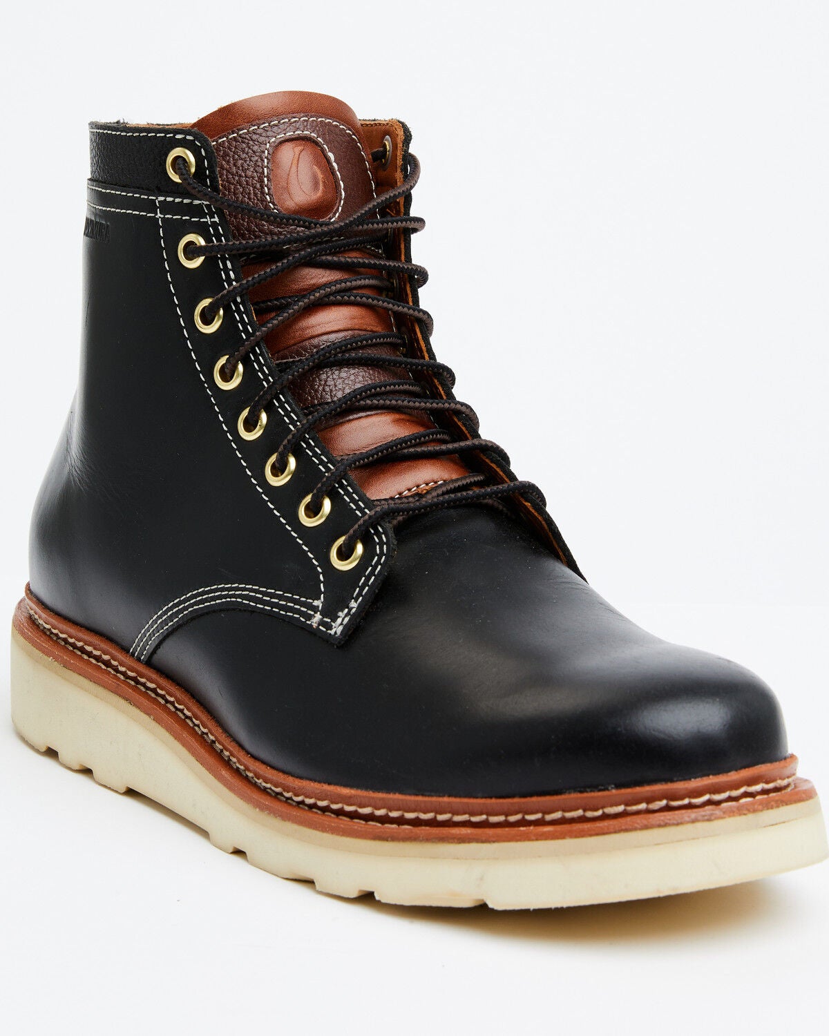 OluKai Men's Pāhi Chukka Work Boots - Soft Toe, Black