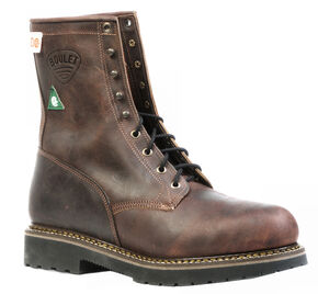 Boulet Laid Back Copper Lace-Up Work Boots - Steel Toe, Copper, hi-res