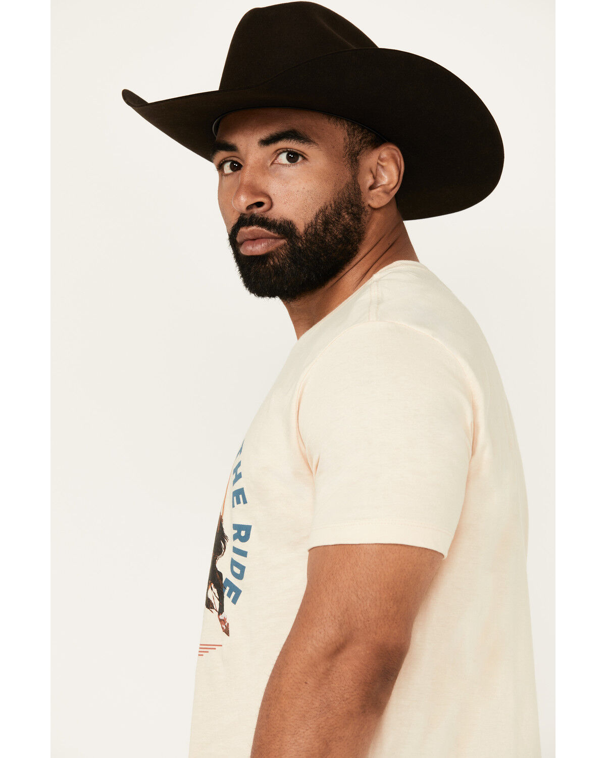 Image #2 - RANK 45® Men's Hold On And Enjoy The Ride Short Sleeve Graphic T-Shirt, Cream, hi-res