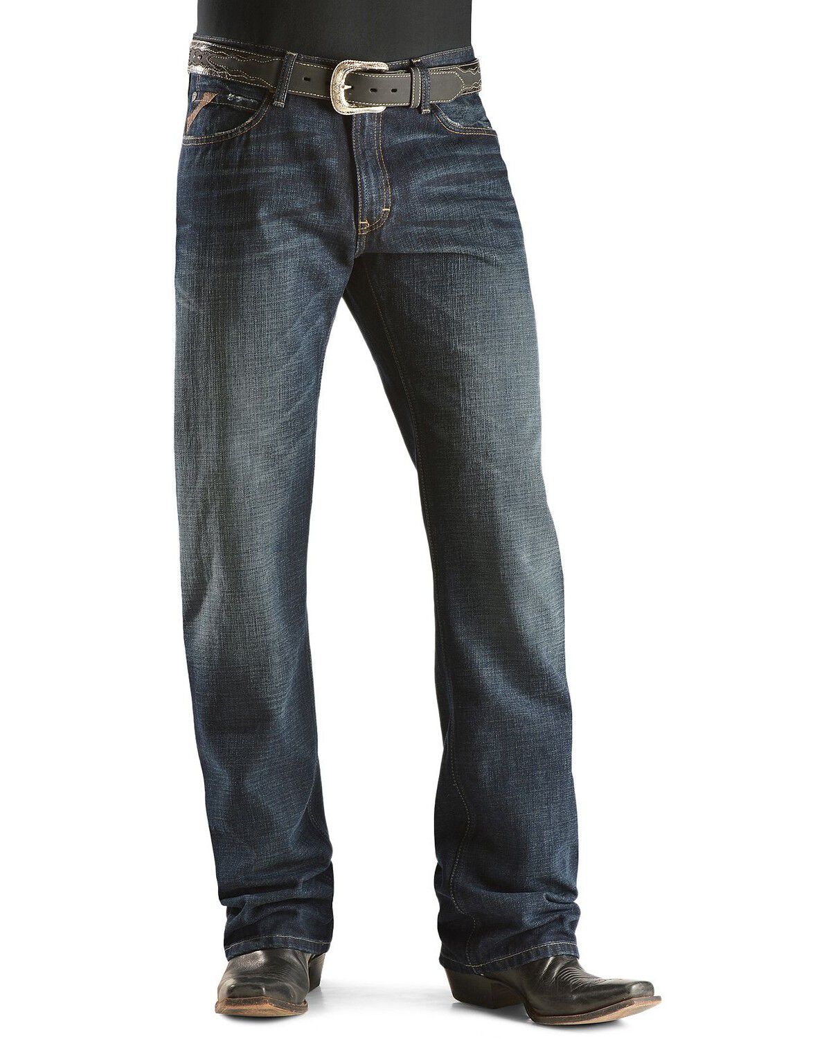 Image #2 - Ariat Denim Jeans - M4 Roadhouse Low Rise Relaxed Fit - Big & Tall, Dark Stone, hi-res