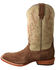 Image #3 - Hooey by Twisted X Men's CellSole Leather Western Boots - Broad Square Toe , Brown, hi-res