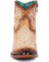 Image #3 - Corral Women's Glow in the Dark Embroidered Western Booties - Round Toe, Tan, hi-res