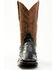 Image #4 - Cody James Men's Saddle Black Full-Quill Ostrich Exotic Western Boots - Broad Square Toe, Black, hi-res