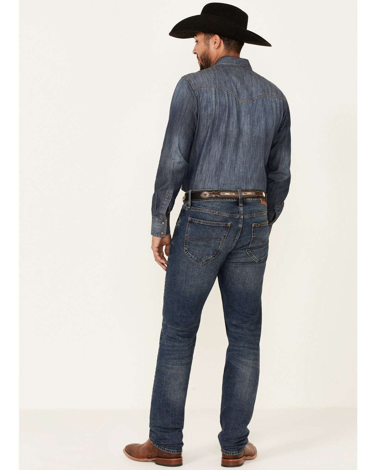 Image #2 - Lee Men's Oswald Heritage Medium Wash Stretch Regular Straight Jeans, Blue, hi-res