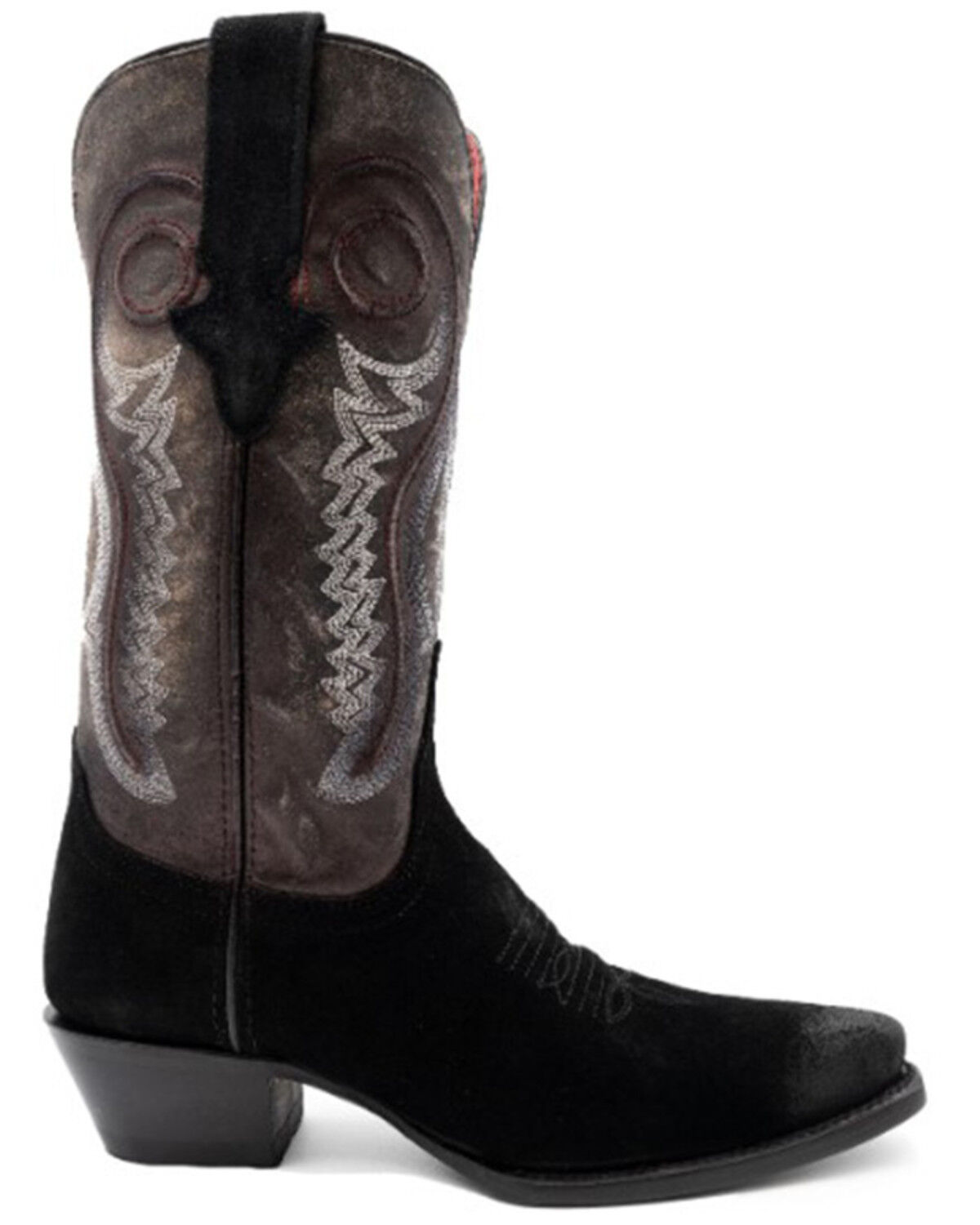 Image #2 - Ferrini Women's Roughrider Western Boots - Snip Toe, Black, hi-res