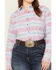 Image #3 - Ariat Women's Billie Jean Southwestern Print Shirt - Plus, Blue, hi-res