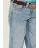 Image #2 - Ariat Girls' Hasley Bootcut Stretch Denim Jeans, Light Wash, hi-res