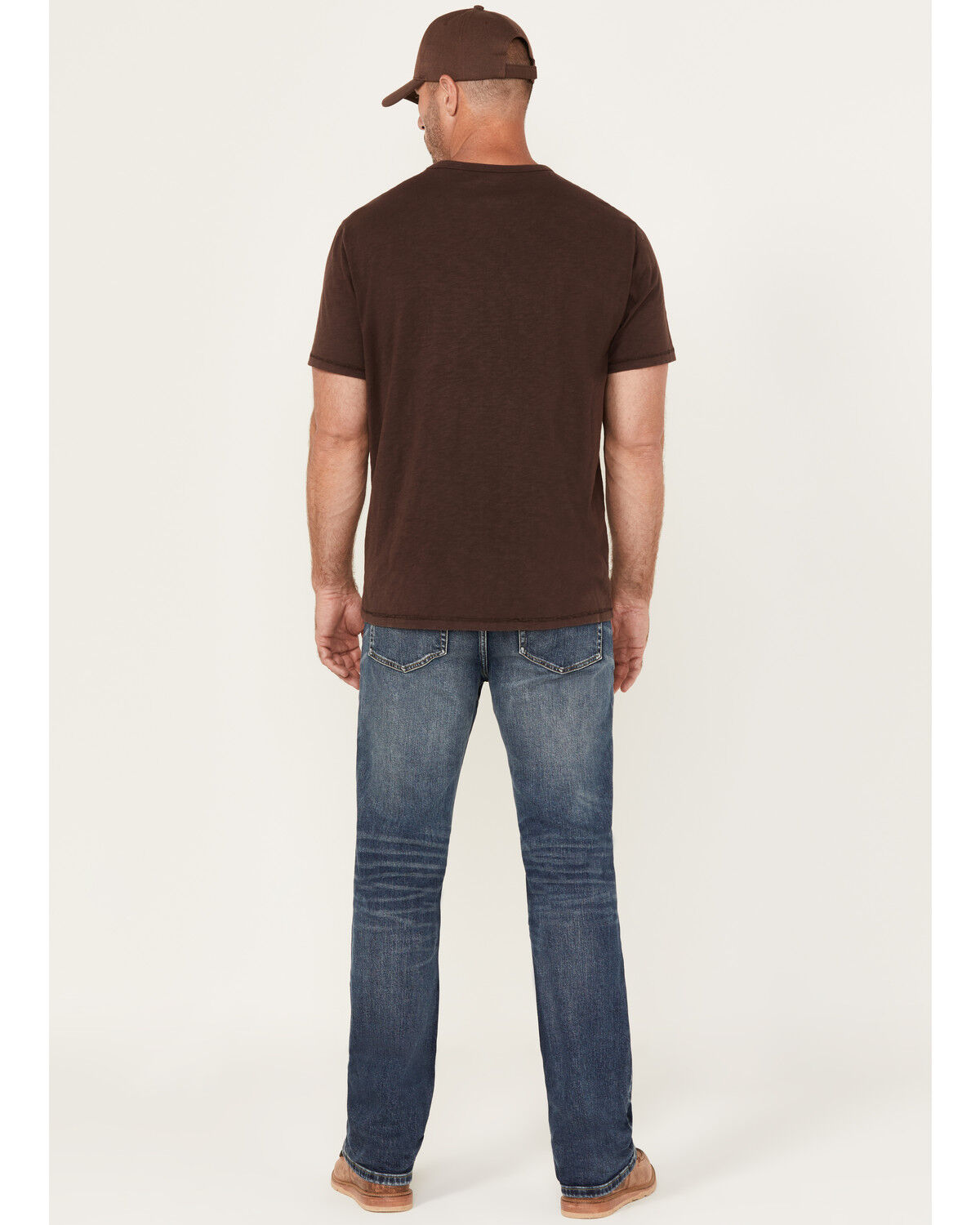 Image #3 - Brothers and Sons Men's Boneyard Dark Wash Vintage Straight Stretch Denim Jeans, Dark Wash, hi-res