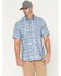 Image #1 - Ariat Men's Rebar Made Tough VentTEK Short Sleeve Button-Down Stretch Work Shirt, Blue, hi-res