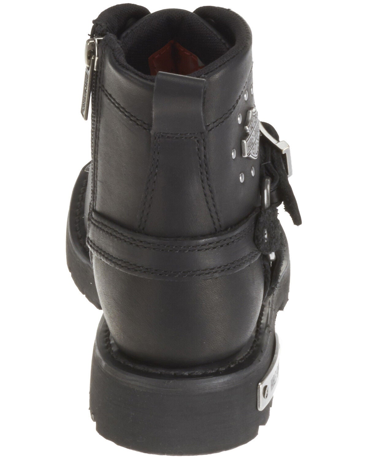 Image #4 - Harley Davidson Women's Becky Moto Boots - Round Toe, Black, hi-res