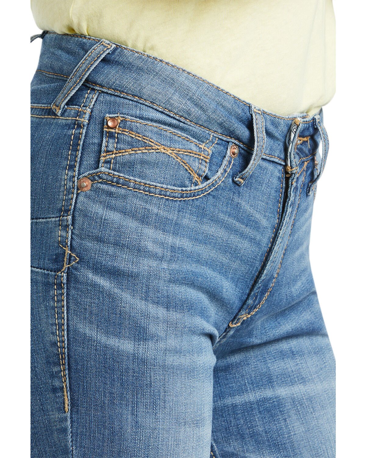 Image #3 - Ariat Women's Daniela High Rise Bootcut Jeans, Blue, hi-res