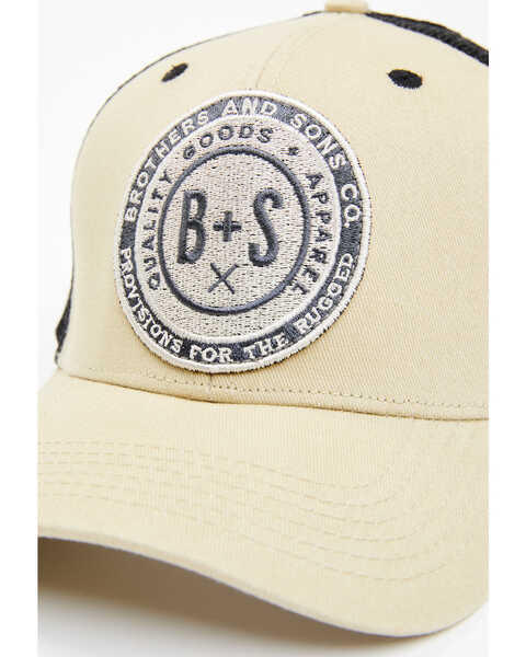 Image #2 - Brothers and Sons Men's Quality Goods Circle Patch Ball Cap , Wheat, hi-res