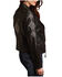 Stetson Women's Embroidered Motorcycle Leather Jacket , Black, hi-res