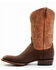 Image #3 - Lucchese Men's Gordon Western Boots - Broad Square Toe, Chocolate, hi-res